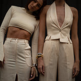 Butter Cream Top & Skirt