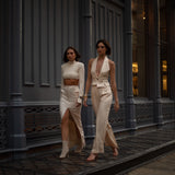 Butter Cream Top & Skirt