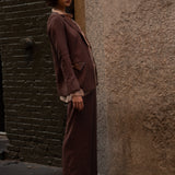 Morel Pantsuit & Sheer Shirt