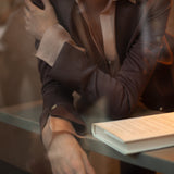 Morel Pantsuit & Sheer Shirt