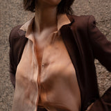 Morel Pantsuit & Sheer Shirt