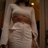 Butter Cream Top & Skirt