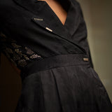 Black Iris Open Back Jumpsuit