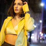 Tender Yellow Boxy Shirt & Cargo Pants