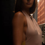 Bare Pink Halter Dress