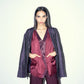 Plum Pinstripe Double Layered Vest & Pants