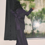 Aubergine Gleam Pinstripe Pantsuit