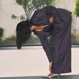 Aubergine Gleam Pinstripe Pantsuit