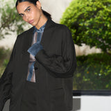 Black Onyx Shawl Collar Jacket & Pencil Skirt