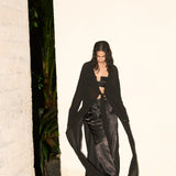 Black Onyx Georgette Top & Pants