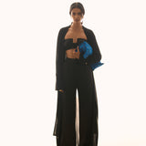 Black Onyx Georgette Top & Pants