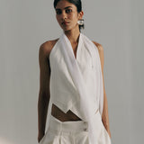 Pinstripe Scarf Waistcoat