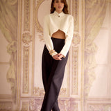 Rhea Chakraborty x Ivory Crescent Jacket Set