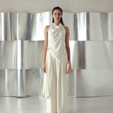 Antique White Cowl Top