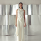 Anitque White Crepe Trousers