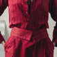 Jester Red Pinstripe Flap Pants