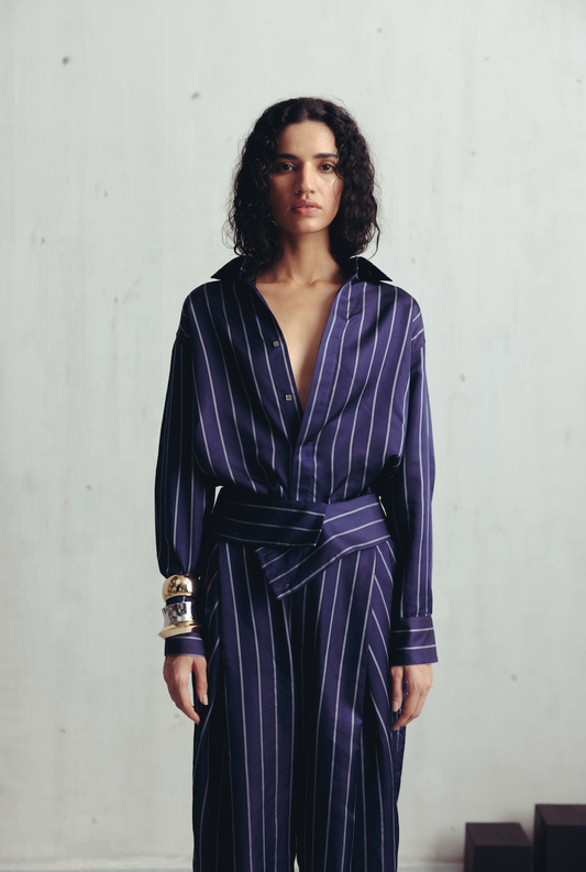 Parachute Purple Pinstripe Shirt