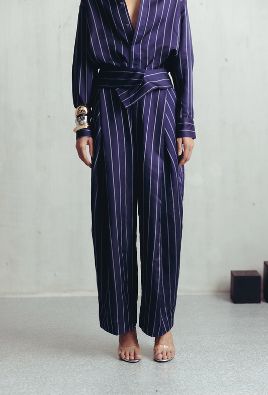 Parachute Purple Pinstripe Flap Pants