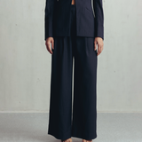 Gray Contours Pinstripe Trousers