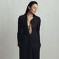 Seal Brown Cut Out Lapel Blazer