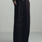 Seal Brown Waist Pleated Trousers