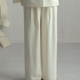 Antique White Crepe Pants