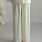Antique White Crepe Pants