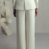 Antique White Crepe Pants