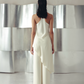 Anitque White Crepe Trousers