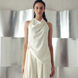 Antique White Cowl Top