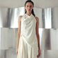 Anitque White Cowl Top