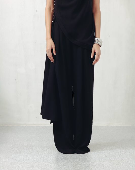 Bristol Black Crepe Trousers