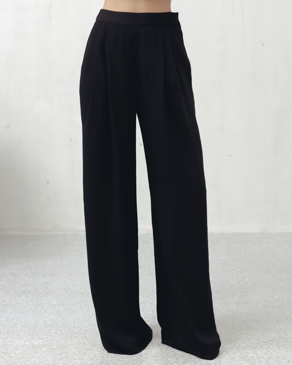 Bristol Black Crepe Trousers