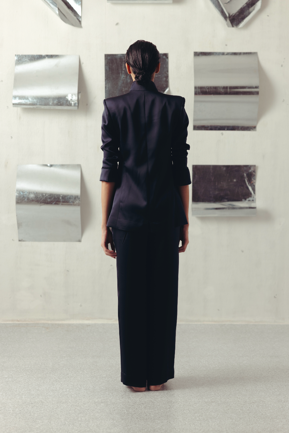 Evening Blue Straight Trousers