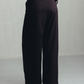 Seal Brown Waist Pleated Trousers