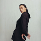 Seal Brown Cut Out Lapel Blazer