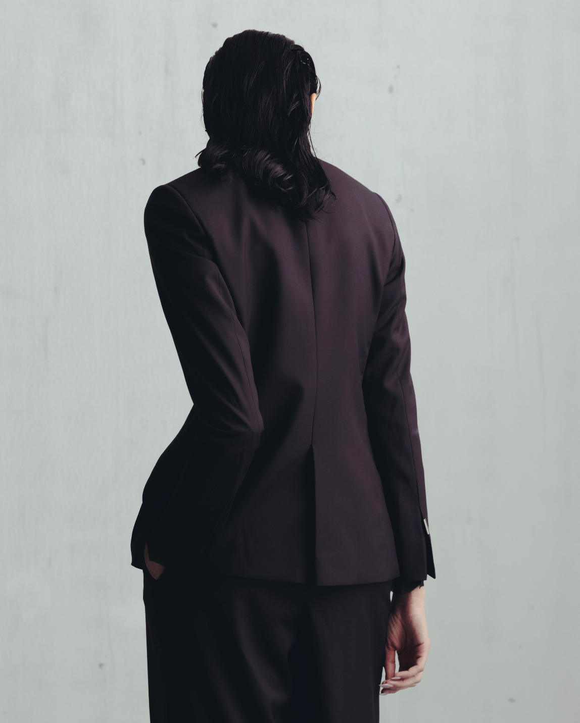 Seal Brown Cut Out Lapel Blazer