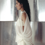 Antique White Crepe Bralette