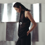 Bristol Black Sheer Top