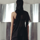 Bristol Black Sheer Top