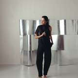 Bristol Black Sheer Top