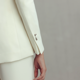 Antique White Crepe Pants