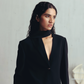 Bristol Black Scarf Blazer