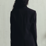 Bristol Black Scarf Blazer