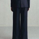 Gray Contours Pinstripe Trousers