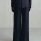 Gray Contours Pinstripe Trousers