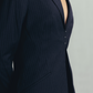 Gray Contours Pinstripe Hourglass Blazer
