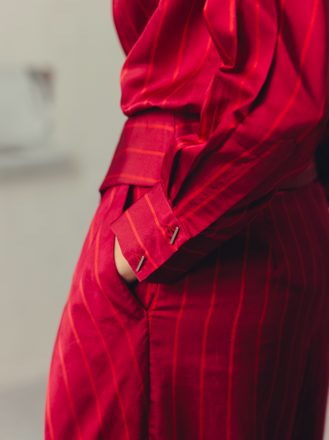 jester Red Pinstripe Shirt