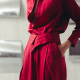 Jester Red Pinstripe Shirt