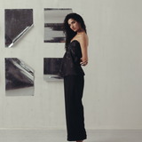 Black Iris Embroired Corset & Pants